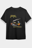Anvil Baskılı Unisex Siyah Tişört