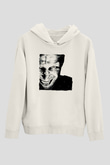 Aphex Twin Baskılı Beyaz Unisex Kapüşonlu Sweatshirt