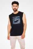 Apocalyptica Baskılı Unisex Siyah Kolsuz Tişört