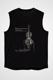 Apocalyptica Baskılı Unisex Siyah Kolsuz Tişört
