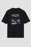 Apocalyptica Baskılı Unisex Siyah Oversize Tişört