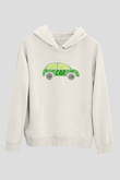 Araba tamircisi Beyaz Unisex Kapüşonlu Sweatshirt