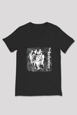 Arcade Fire Baskılı Unisex Siyah V Yaka Tişört