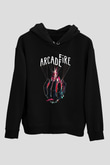 Arcade Fire Siyah Unisex Kapüşonlu Sweatshirt