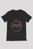 Arch Enemy Baskılı Unisex Siyah V Yaka Tişört
