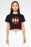 Arch Enemy Siyah Crop Top Tişört
