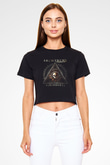 Arch Enemy Siyah Crop Top Tişört