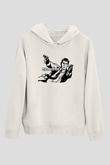 Archer Beyaz Unisex Hoodie