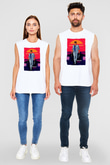Archer Beyaz Unisex Kolsuz Tişört