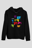 Archer Siyah Unisex Hoodie