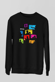 Archer Siyah Unisex Sweatshirt