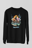 Archer Siyah Unisex Sweatshirt
