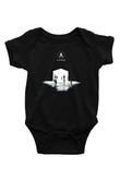 Archive Baskılı Unisex Siyah Bebek Body - Zıbın