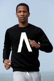 Archive Baskılı Unisex Siyah Sweatshirt