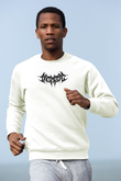 Archspire Baskılı Beyaz Unisex Sweatshirt