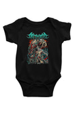 Archspire Baskılı Unisex Siyah Bebek Body - Zıbın