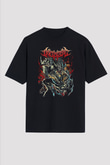 Archspire Baskılı Unisex Siyah Oversize Tişört - Tshirt