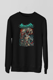 Archspire Baskılı Unisex Siyah Sweatshirt