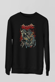 Archspire Baskılı Unisex Siyah Sweatshirt
