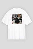 Arctic Monkeys Baskılı Unisex Beyaz Oversize Tişört