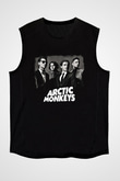 Arctic Monkeys Baskılı Unisex Siyah Kolsuz Tişört