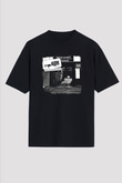 Arctic Monkeys Baskılı Unisex Siyah Oversize Tişört