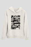 Arctic Monkeys Beyaz Unisex Kapüşonlu Sweatshirt