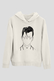 Arctic Monkeys Beyaz Unisex Kapüşonlu Sweatshirt