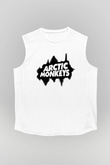 Arctic Monkeys Beyaz Unisex Kolsuz Tişört