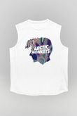 Arctic Monkeys Beyaz Unisex Kolsuz Tişört