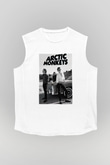 Arctic Monkeys Beyaz Unisex Kolsuz Tişört