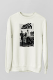 Arctic Monkeys Beyaz Unisex Sweatshirt