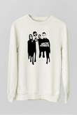 Arctic Monkeys Beyaz Unisex Sweatshirt