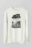 Arctic Monkeys Beyaz Unisex Sweatshirt