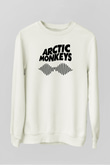Arctic Monkeys Beyaz Unisex Sweatshirt