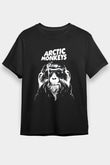 Arctic Monkeys Gözlüklü Maymun Siyah Unisex Tişört T-Shirt - TişörtFabrikası