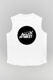 Arctic Monkeys Logo Beyaz Unisex Kolsuz Tişört