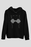 Arctic Monkeys Siyah Unisex Kapüşonlu Sweatshirt