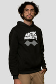 Arctic Monkeys Siyah Unisex Kapüşonlu Sweatshirt