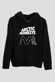 Arctic Monkeys Siyah Unisex Kapüşonlu Sweatshirt