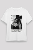 Ariana Grande Beyaz Unisex Tişört T-Shirt - TişörtFabrikası