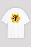 Arıcı Beyaz Unisex Oversize Tişört T-Shirt