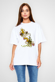 Arıcı Beyaz Unisex Oversize Tişört T-Shirt