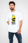Arıcı Beyaz Unisex Tişört T-Shirt - TişörtFabrikası