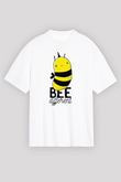 Arıcı Beyaz Unisex Tişört T-Shirt - TişörtFabrikası