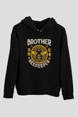 Arıcı Siyah Unisex Kapüşonlu Sweatshirt