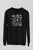 Arıcı Siyah Unisex Sweatshirt