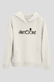 Aristocrats Baskılı Beyaz Unisex Kapüşonlu Sweatshirt