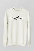 Aristocrats Baskılı Beyaz Unisex Sweatshirt