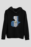 Arjantin Siyah Unisex Hoodie